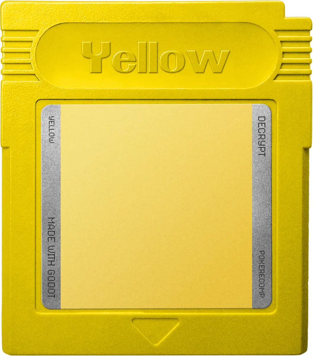 Pokémon Yellow cartridge